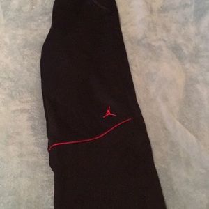 Kids XL Jordan Black And Red Long Pants